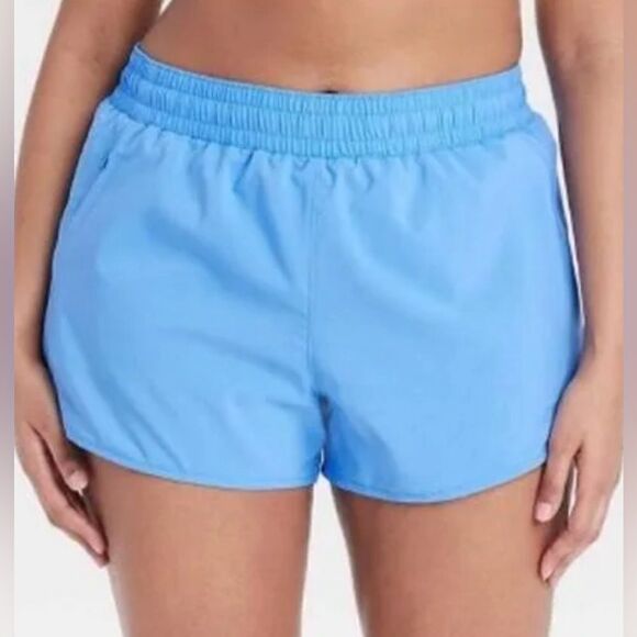 All In Motion Mid Rise Running Shorts Vibrant Blue 3" NWT Size XL - Picture 5 of 11